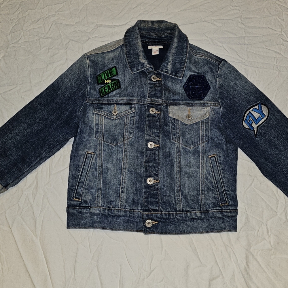 Cat & Jack Kids Jean Jacket size med 8/10